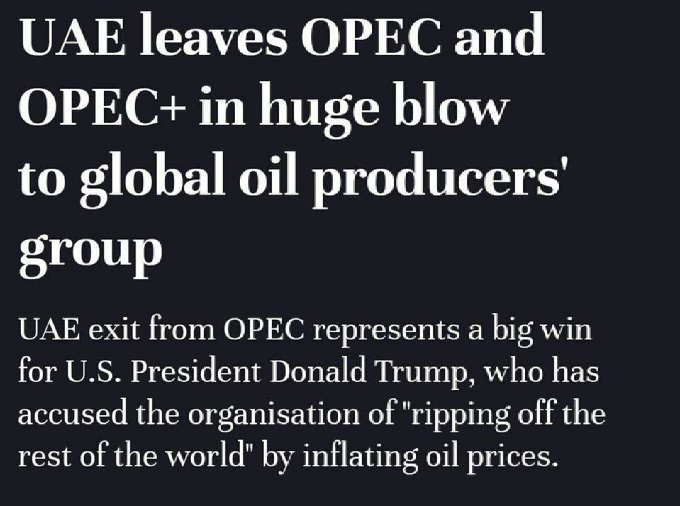 anujprajapati11's tweet image. This will be a Positive news 

That can ease some kind of Supply issue 

The OPEC is rigging the Oil Price and didn’t let it go down 🤔

#StraitOfHormuz #UAE #DonaldTrump #Iran #IranWar #OilPrice #Crude