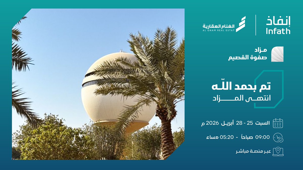 شركة الغنام العقارية tweet media