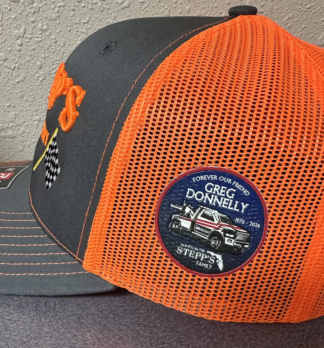 SteppsTowing's tweet photo. You are missed Greg.❤️
We proudly wear our hat in your honor friend. Stepp’s Race Recovery Team OG for always.🏁 #TeamSTEPPS #ForeverOurFriend https://t.co/eiul9KBqC1