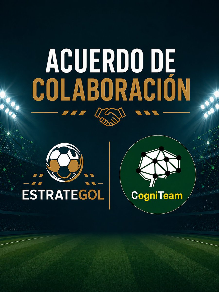 Cogni_Team's tweet photo. Desde CogniTeam, estamos encantados de anunciar una alianza con Estrategol, consultoría deportiva especializada en asesoramiento integral a clubes de fútbol, para estructurar e impulsar el área de rendimiento mental de estos, dotándolos de herramientas y servicios profesionales. https://t.co/335iypxgD0