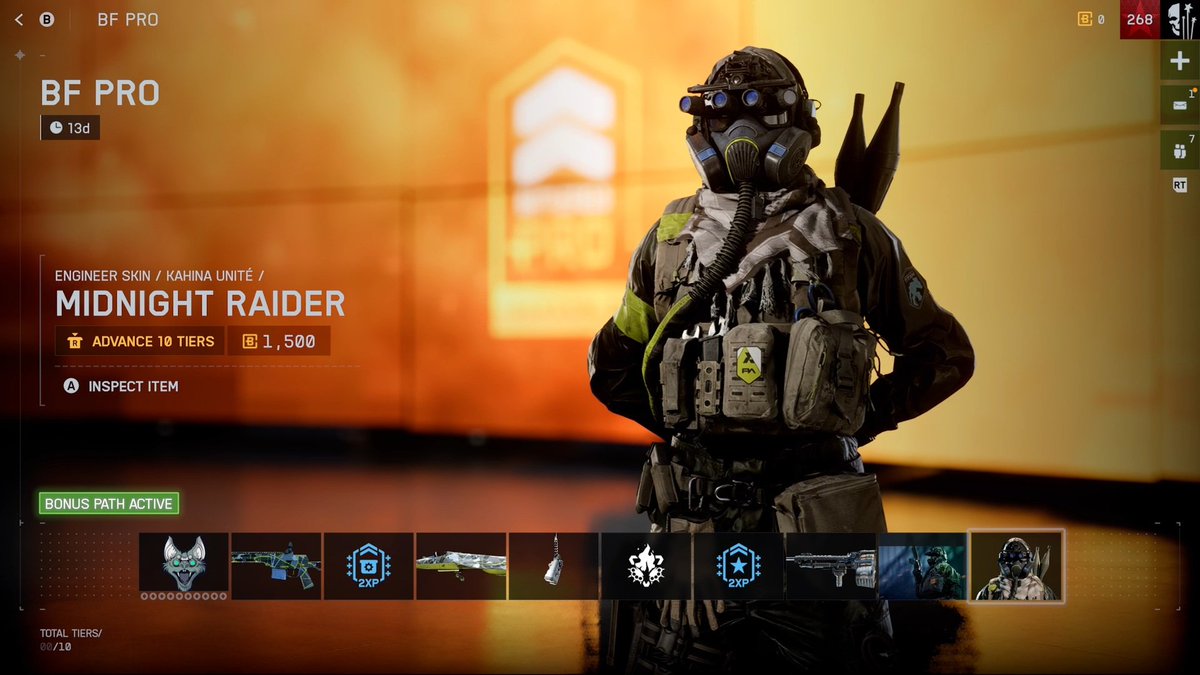 BattlefieldInte's tweet image. 🚨 New Bonus Path just dropped! 🚨

Pax Engineer Skin: Midnight Raider is now live in #Battlefield6 🔥

W or L? 👇