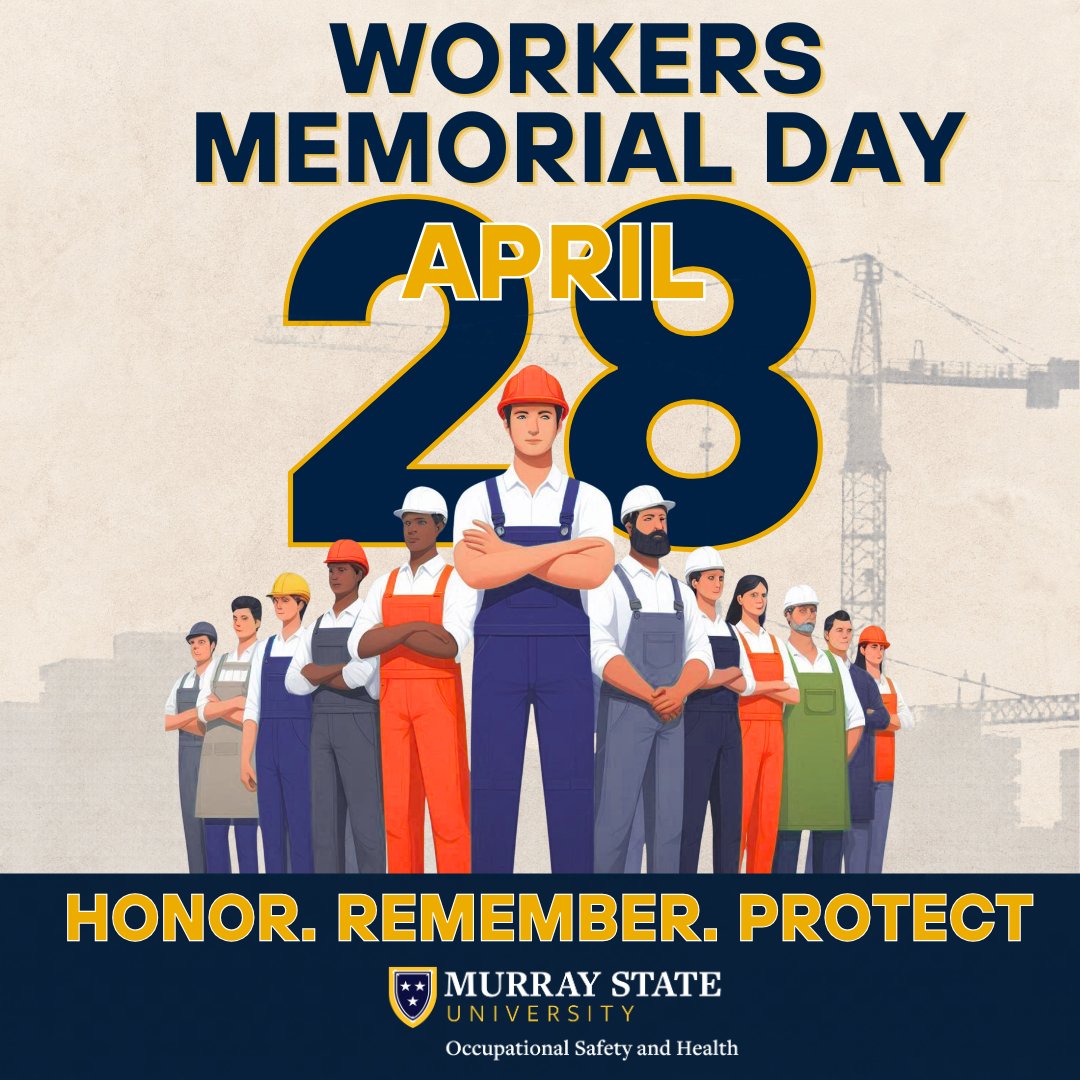 osh_msu's tweet image. 🕯️ Honoring Workers Memorial Day | April 28
Today, we honor and remember those who have lost their lives, been injured, or suffered illness due to workplace hazards.
Every worker deserves a safe return home. 💙💛
#WorkersMemorialDay #SafetyMatters #WeAreRacers #SafetyFirst #OSH