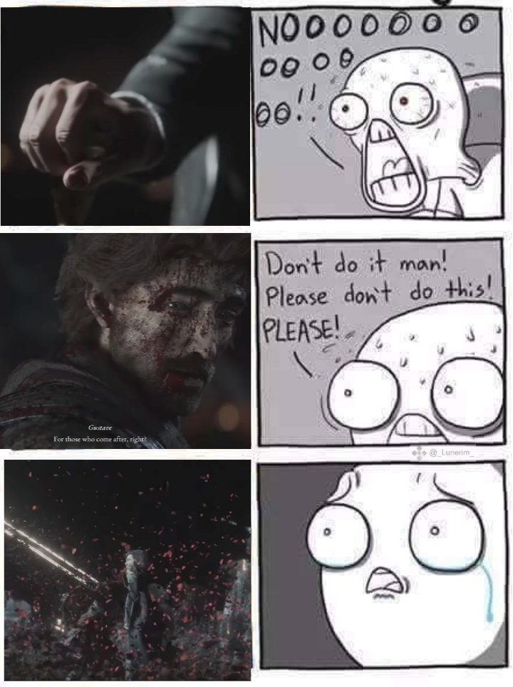 All expedition 33 fan had this experience...