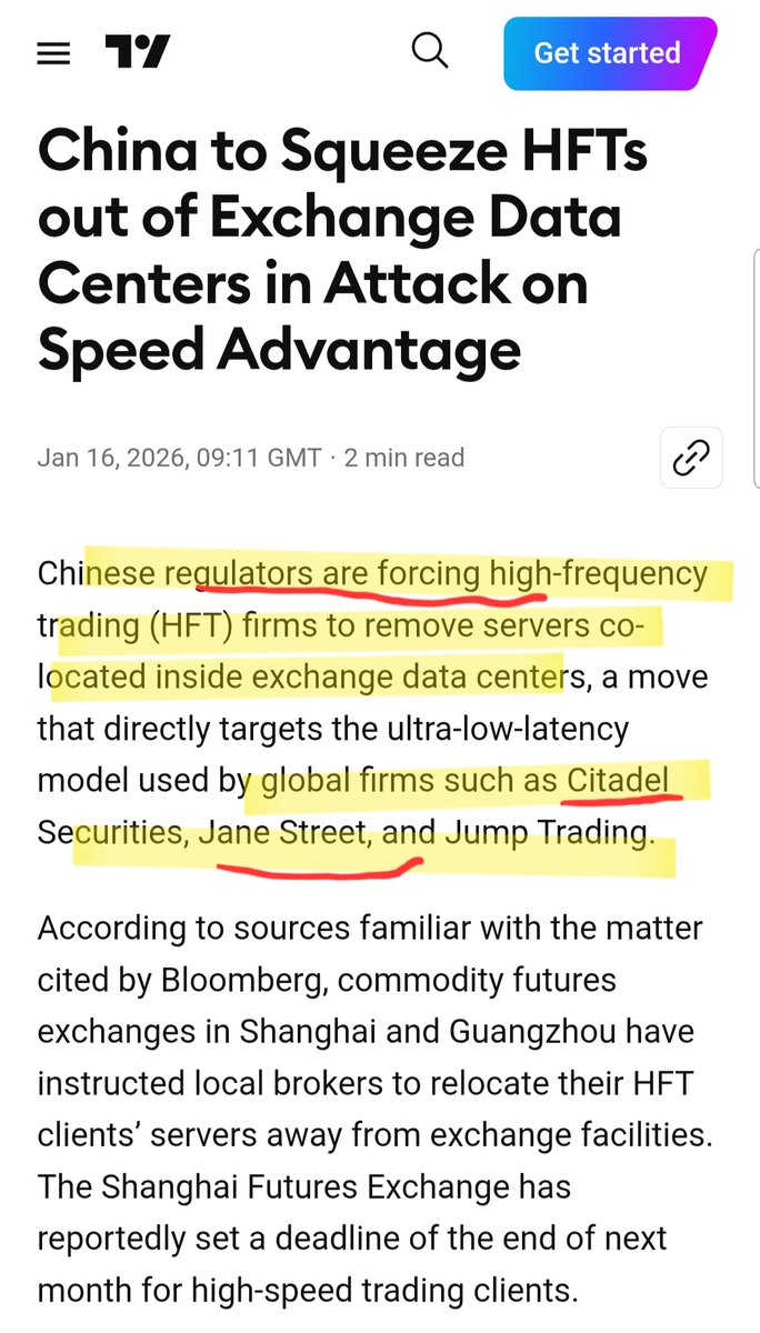 stephmase22's tweet photo. 🚨🚨CHINA CRACKDOWN ON HEDGE FUNDS 🐀🪳🪳🪳

China is set to remove Hedge Funds out or their Exchange data centers.

High frequency trading is based on speed these firms rent space in the exchanges.

Notice the firms named
Citadel Securities 
Jane Street 
Jump Trading 

Not all Hedge Funds are bad but these guys give them a bad name.

Chinese Regulators are cracking down.
South Korea Regulators are cracking down

SEC is defunding, declawed and put the CAT Consolidated Audit Trail on a diet.
Deleting data 3 years and older
Pushing Hedge Funds disclosure.

REGULATORS REGULATE IN CHINA & SOUTH KOREA 

SEC FACILITATORS NOT REGULATORS‼️