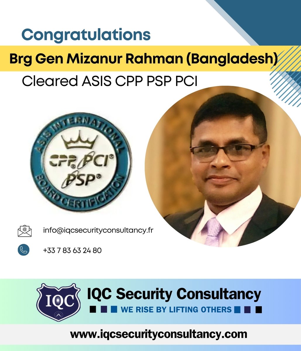 IQC Security Consultancy, France tweet media
