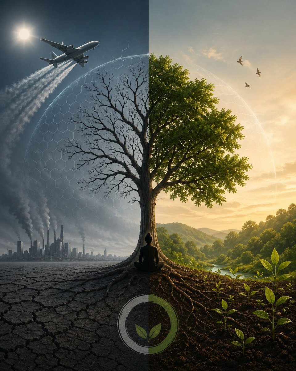 PratibhaPriyad3's tweet photo. Geoengineering: Can Humans Engineer the Earth? Or Are We Missing the Point? A Thread 🧵

As climate fears rise, a powerful idea is gaining traction:
👉 Geoengineering - the ability to “fix” Earth’s climate using technology.

But is this a solution… or a deeper problem?

1/15 https://t.co/RwrNQvoKVs