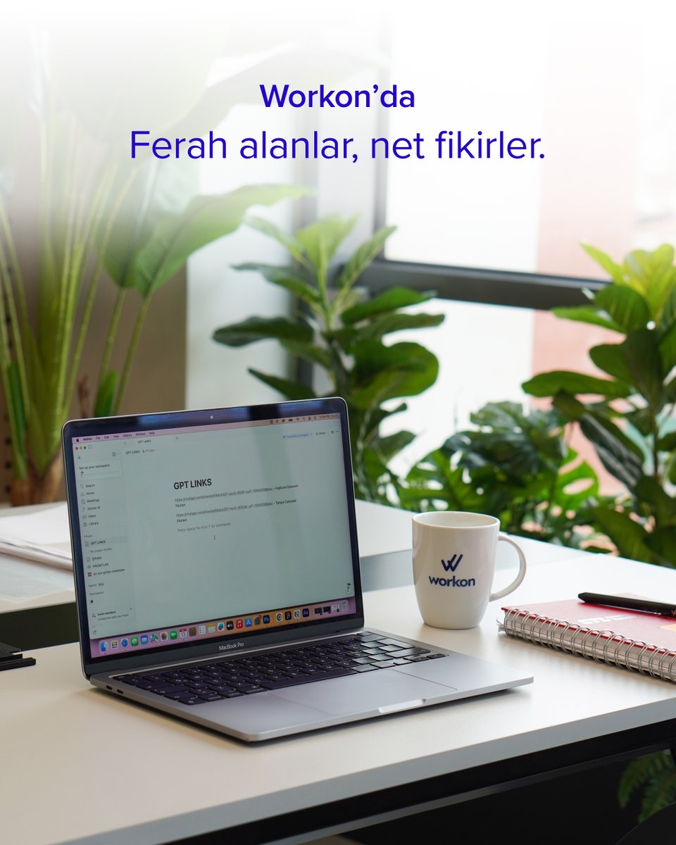 Workonhub's tweet photo. Ferah bir alan, iş yapış biçimini değiştirir.
Doğru ortam, odağı korumayı kolaylaştırır.

——

The right space changes how you work.
A better environment makes focus easier.

#Workon #Workspace #Focus #OfisHayatı #Business https://t.co/WvDfJdD4kl