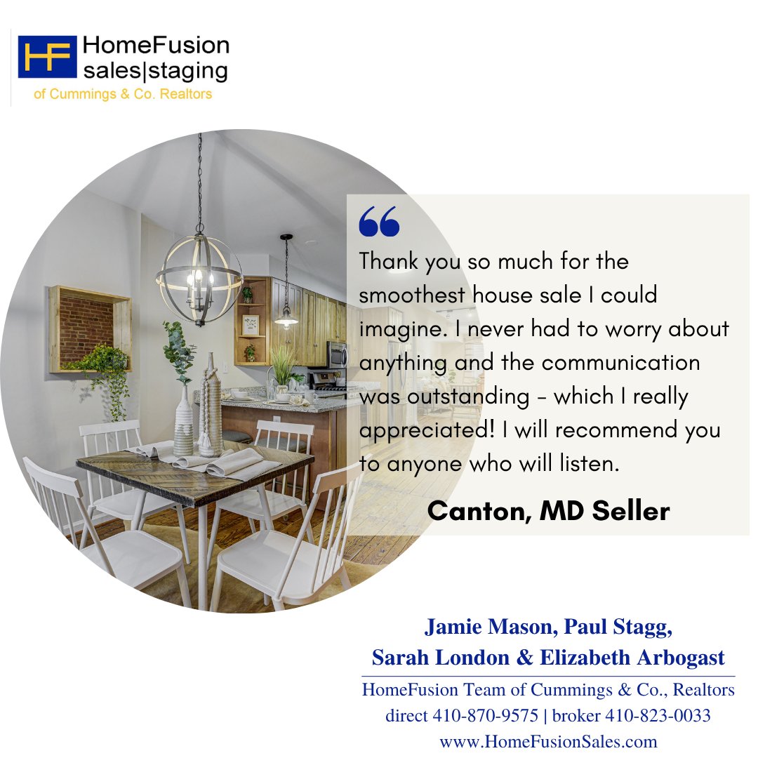 HomeFusionSales's tweet image. #TestimonialTuesday! A smooth sale doesn’t just happen—it’s the result of experience, preparation, and a team that’s committed to handling every detail from start to finish. We work behind the scenes so our clients don’t have to worry about what’s next. #realtor @Paul_Stagg