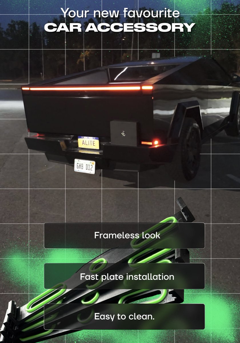 Alitecc's tweet image. Clean look. Fast install. No frames.
A simple upgrade that keeps your plate secure while matching modern car design.
alitehub.com
#FramelessPlate #LicensePlateHolder #CarAccessories #CarMods #AutoTech #CleanBuild #CarDesign