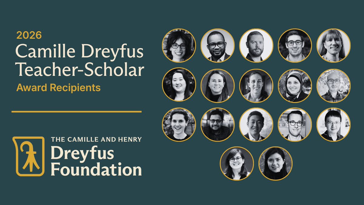 The Camille and Henry Dreyfus Foundation tweet media