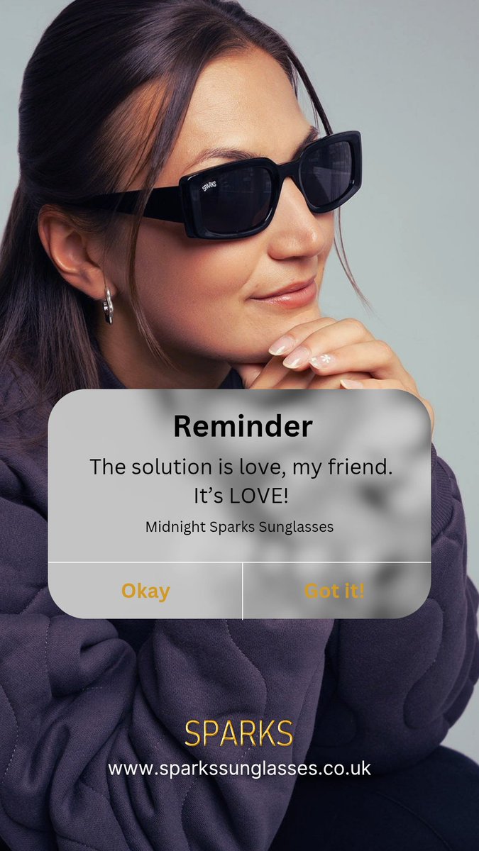ExclusiveSparks's tweet image. #MondayMotivation ✨️😎 sparkssunglasses.co.uk