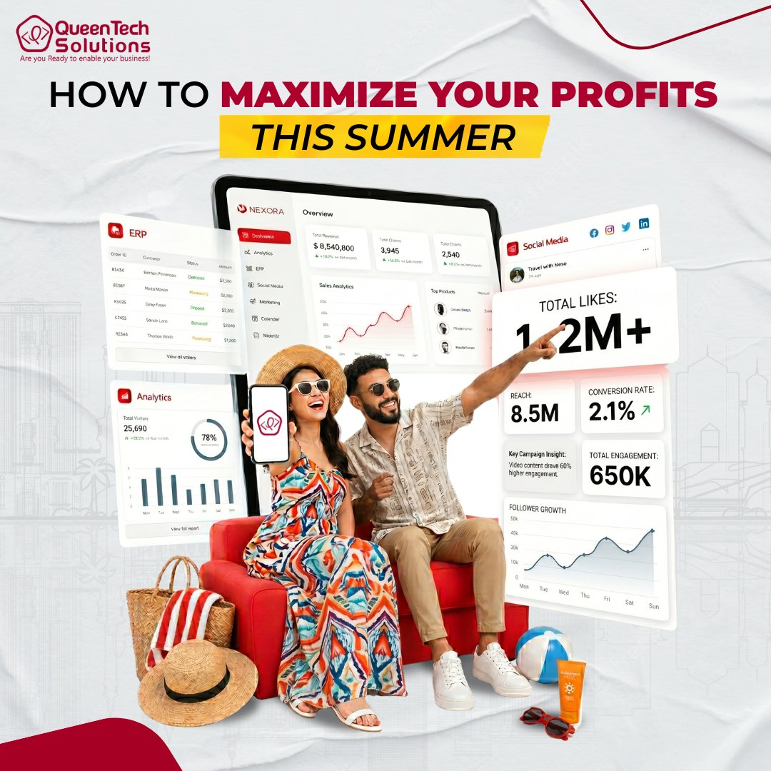 QueenTech_QTS's tweet photo. Don’t just survive the summer, scale it. 📈

Summer demand moves fast. To win:
✅ Track &amp; double down on top sellers 
✅ Pivot offers to real-time demand 
✅ Use urgency for seasonal deals 
Turn the heat into profit. ⚡

#QTS #SummerGrowth #Marketing https://t.co/3tbG5uUB5L