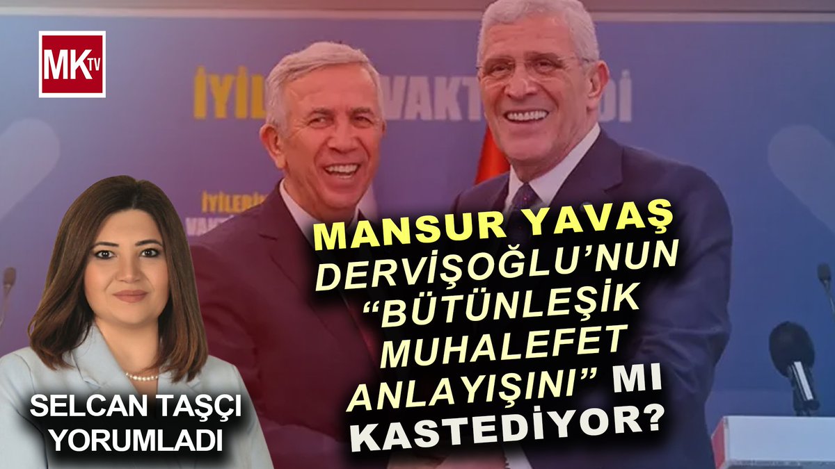 mkhabertv's tweet image. MANSUR YAVAŞ'TAN MUHALAEFETE ÇAĞRI! 
“SADECE CHP’YLE OLMAYACAĞINI” GÖRÜP “İTTİFAKA” MI ZORLUYOR?

youtu.be/otAQ_6E5H0E

@stselcan 
@gizemfidanhaber 
@iyiparti  @iyipartitbmm @iyikulisresmi 
#mansuryavaş #abb #sondakika #ittifak #dervişoğlu #müsavatdervişoğlu #canlıyayın
