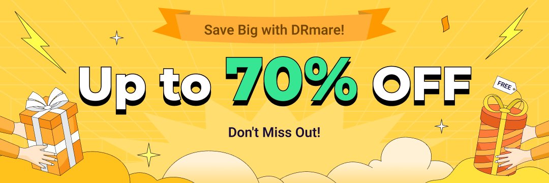 DRmare_Software's tweet image. 🚨 DRmare FLASH SALE ALERT! 🚨 Join the DRmare Flash Sales Party and save BIG! 🥳 Grab your favorite music converters at up to 70% OFF for a limited time! 🎁✨Shop now: [drmare.com/special/] 

#DRmare #FlashSale #MusicTech #BigSavings #LimitedTimeOffer