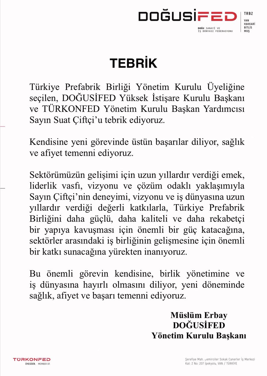 DOĞUSİFED tweet media