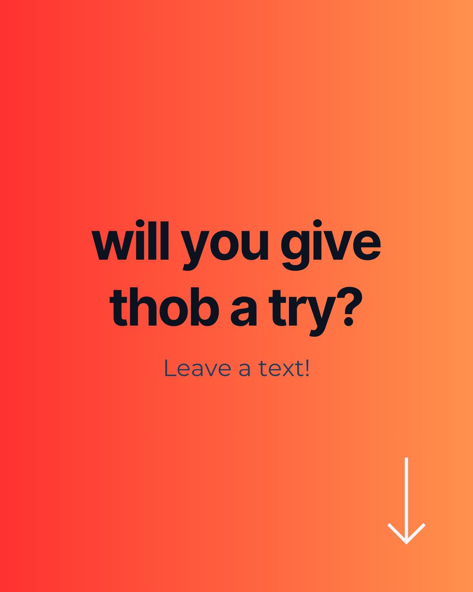 thobdotstudio's tweet photo. Why Should you choose thob? https://t.co/oIPZvZCqNk