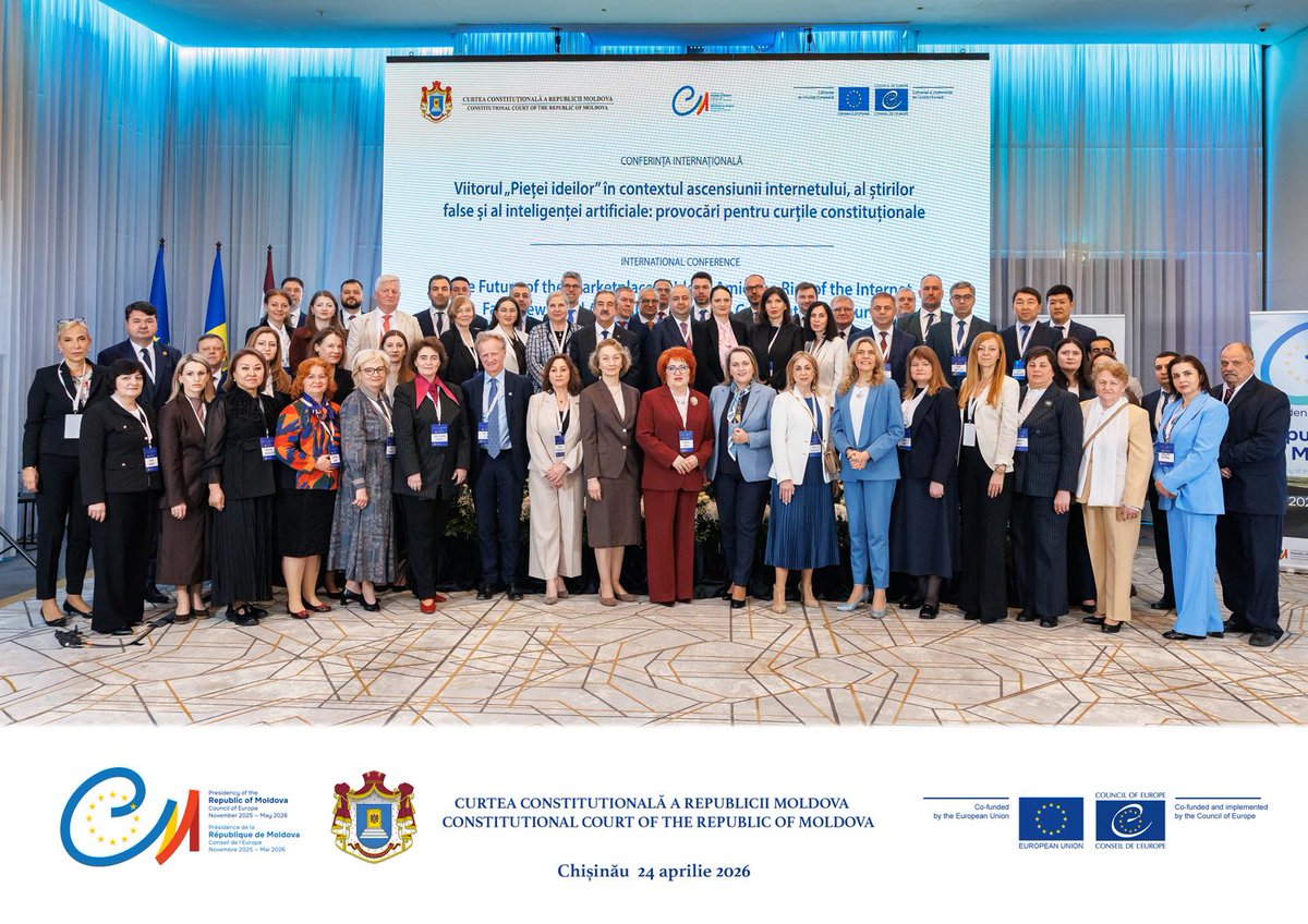 worldjurist's tweet image. A WJA delegation attended the International Conference 'The Future of the Marketplace of Ideas Amid the Rise of the Internet, Fake News, and AI' in Moldova.

Invited by Domnica Manole, President of the Constitutional Court, we continue to strengthen the #RuleOfLaw.