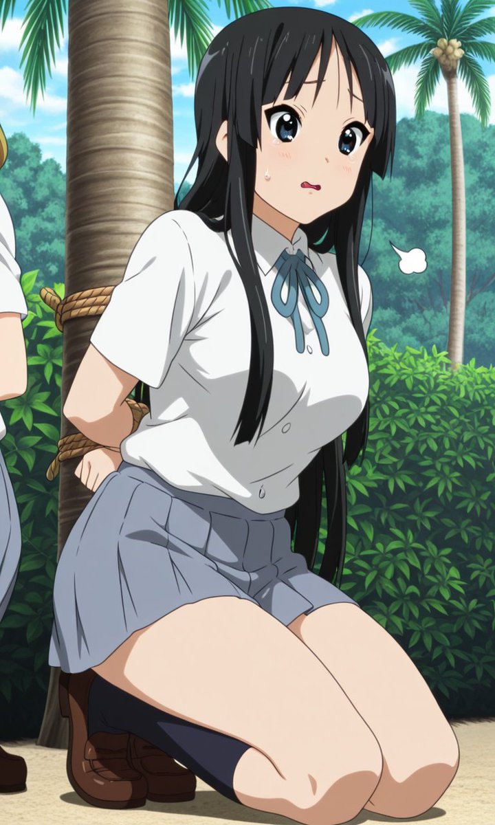 hamagi2's tweet image. ＃磔 ＃AIart
こんばんはりつけ🌃
今宵は秋山澪ちゃん拘束四選✝️