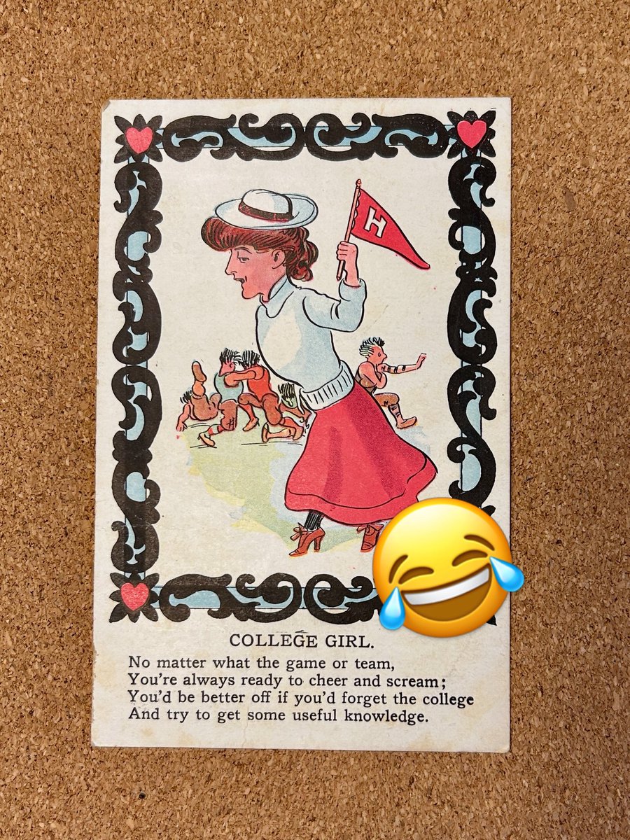 MyVintageFarm's tweet image. Postcards on just about any topic can be found…this one is hilarious! 
😂
vintagefarmlife.com
😂
#college #harvard  #postcard #antiques #vintage #vintagefarmlife #1blog  #vizslas #sherrywroyer #author #vernavizsla #childrensbook #countryliving #farm 
sherrywroyer.com