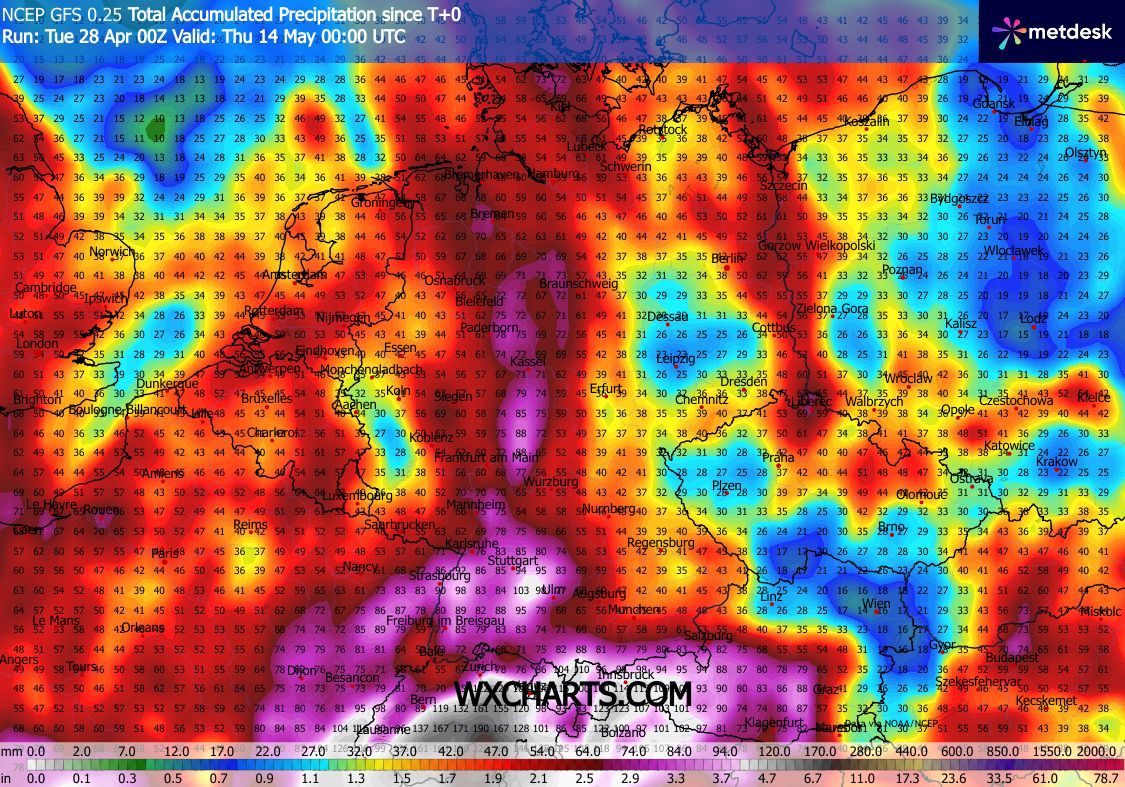 sturmwetter1703's tweet image. Ab dem Wochenende Schauer und #Gewitter // Danach mehr #Regen und Ende der #Trockenheit ?