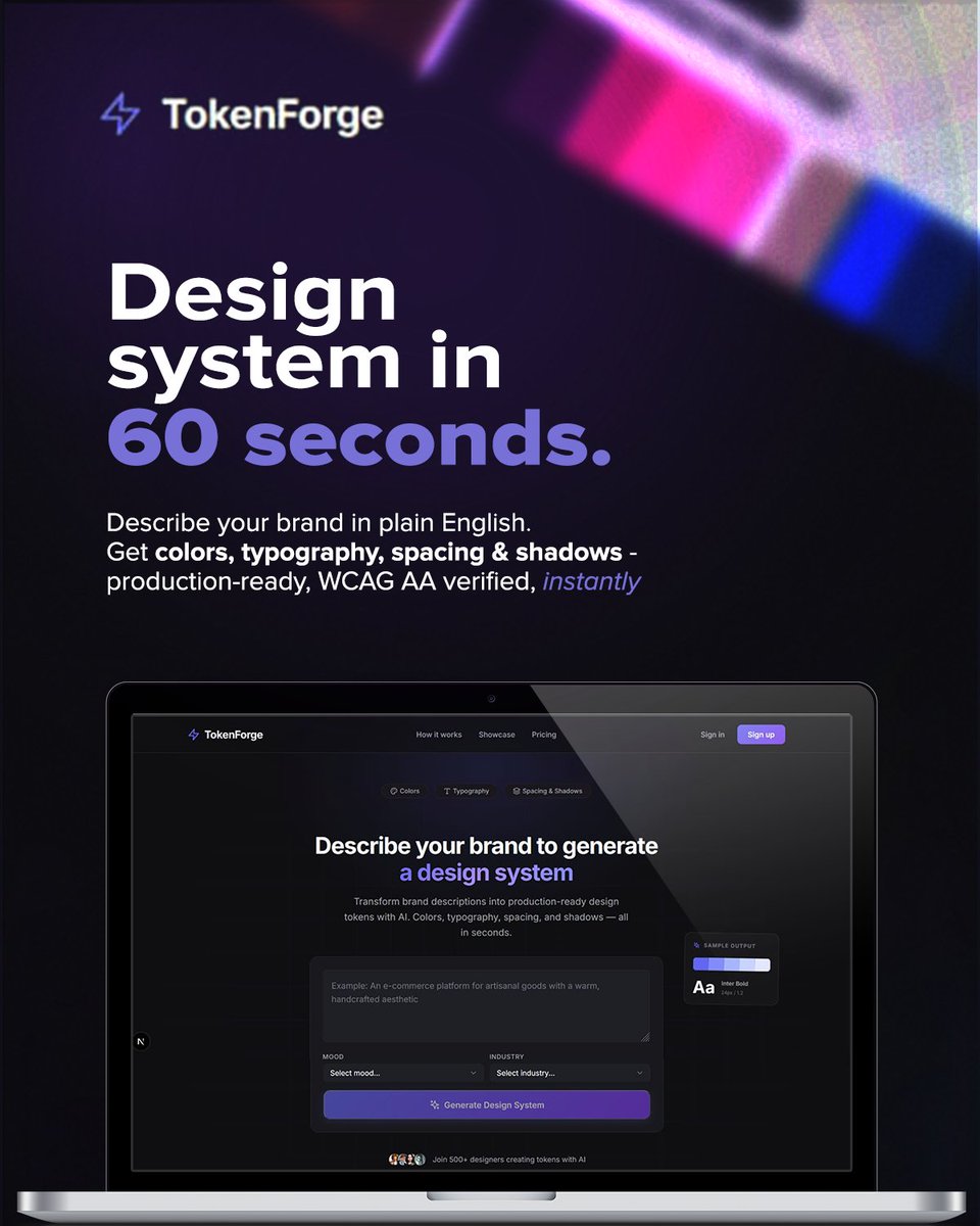 tokenforgebuild's tweet photo. On the 1st of May 2026, TokenForge will be showcased Live🔥🔥
You don't want to miss this
#Designsystem #TokenForge #AI 

@Joe_brendan_  @devanddesignhq
Register here as a guest:
👇 : https://t.co/AAWJ2WfveC https://t.co/wMVMdF1Q8P