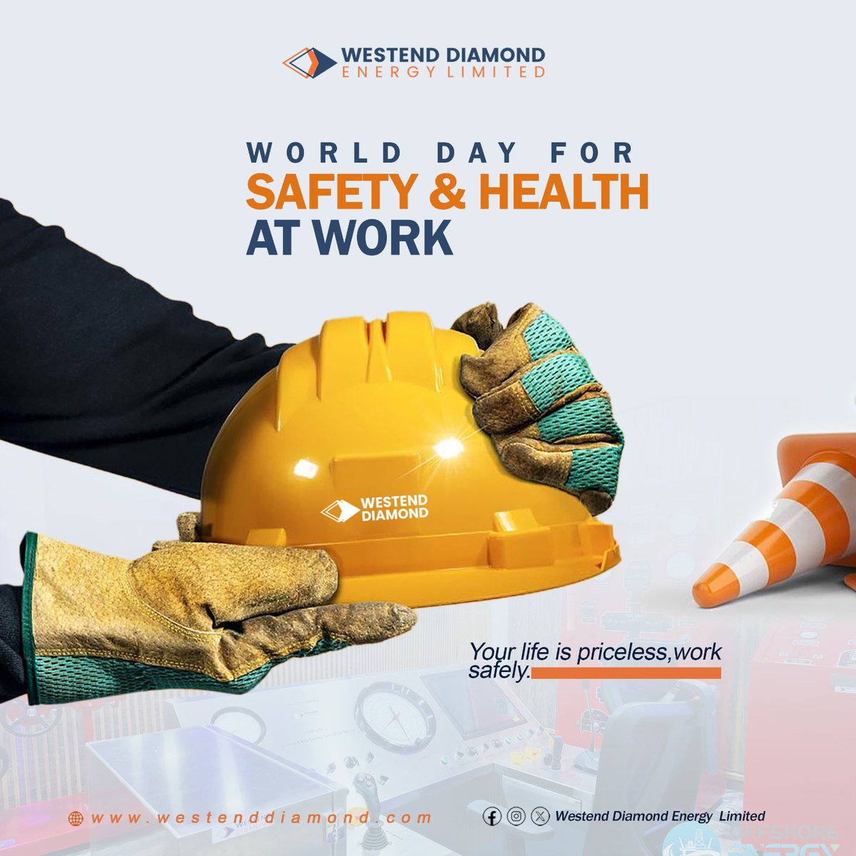 On World Day for Safety and Health at Work, We support the 2026 theme: “Promoting Good Psychosocial Working Environments.”

Safety is not just PPE it includes mental health, respect, and a positive workplace culture.

Your life is priceless. Work safely. Think safety. Live safe.