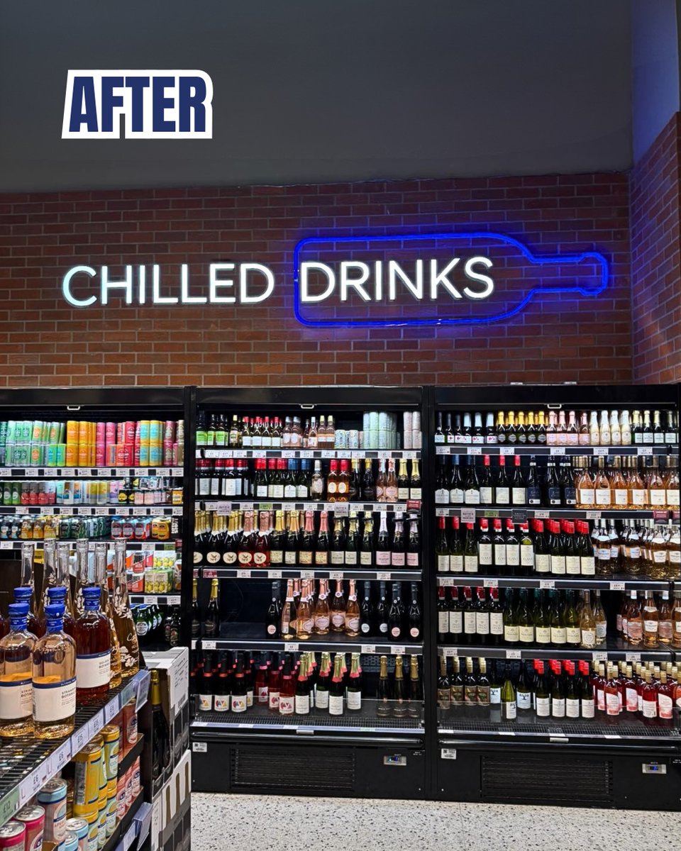 WCS_ltd's tweet image. Lighting issues don’t happen all at once. 💡 Sections dim, LEDs fail and before long signage stops doing what it should.

We restored full illumination at @marksandspencer Llandudno as part of wider works, bringing it back to how it should look.

#SignageRepair #Signage