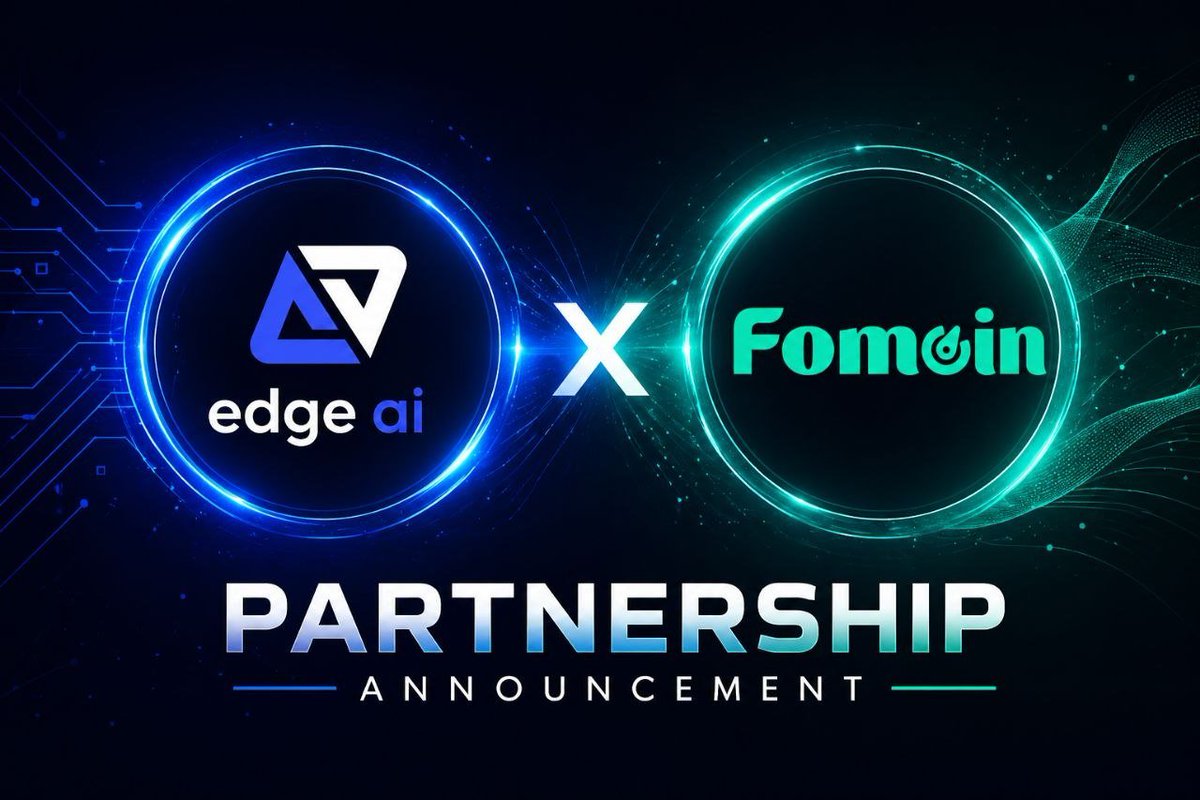 Fomo__in's tweet image. 🚀 Fomoin × EdgeAI #Partnership

Fomoin and @EdgeAI_xyz are joining forces to accelerate growth in #Web3 and decentralized #AI.

Fomoin will drive EdgeAI’s marketing, community expansion, and investor exposure, while EdgeAI brings its cutting-edge edge computing + AI +