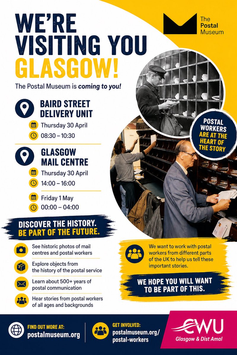 Glasgow and District CWU (Postal) tweet media