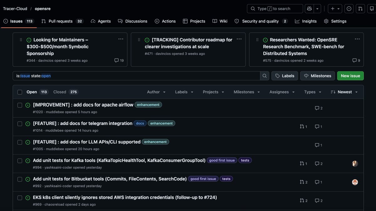 vincent_hus's tweet photo. Looking for open-source contributors. Apache 2.0.
