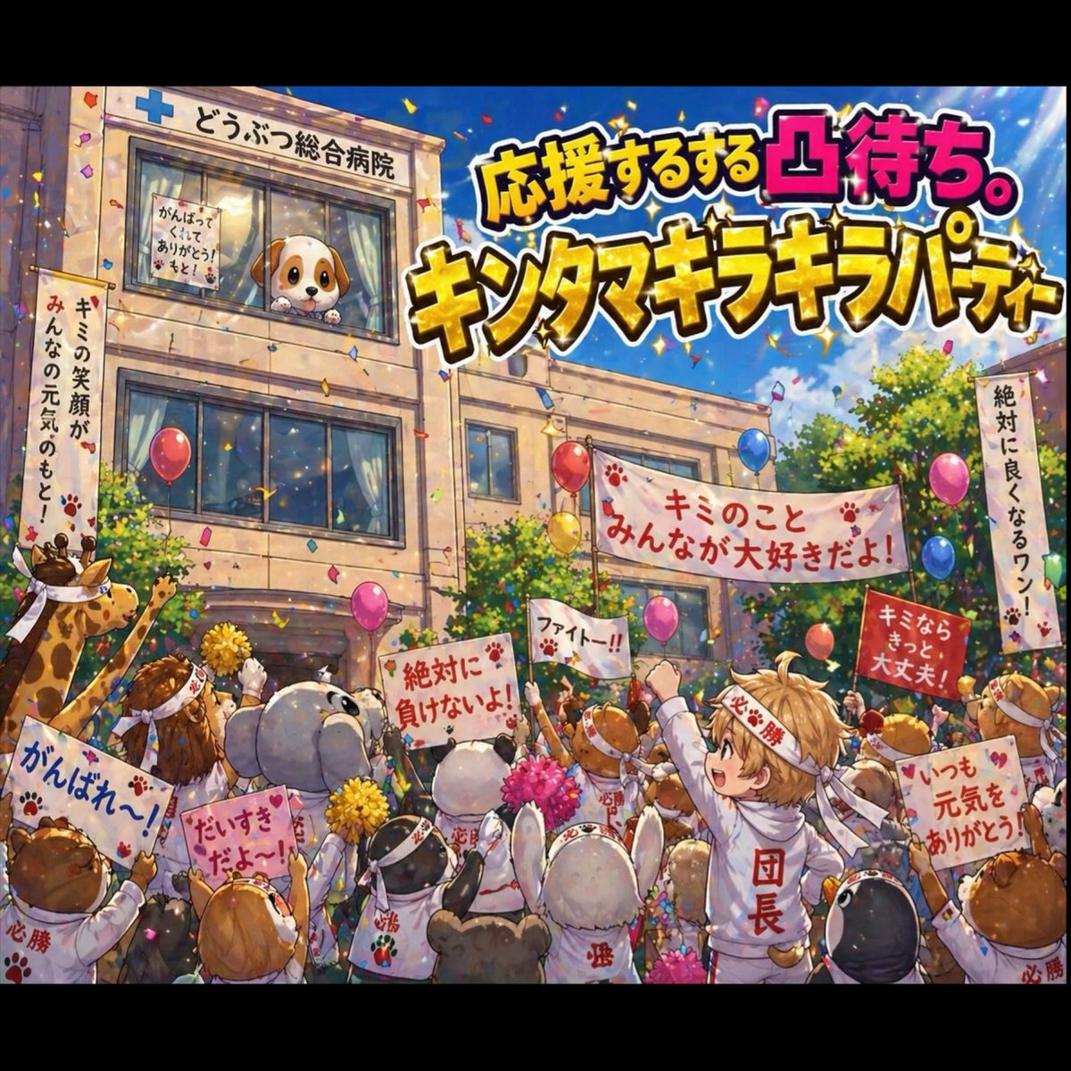 ※拡散希望※
明日4/29(水)20:45〜23:59
とらぼん枠にて、キンタマキラキラさせて病院で戦っている彼に応援メッセージを送ろうパーティーします
〜(^∇^〜）（〜^∇^)〜

ぜひコラボに上がって生音声でエールをください✨
聴き専やスケジュール合わない方は、
おたより✉️頂いたら、とらぼん代読します