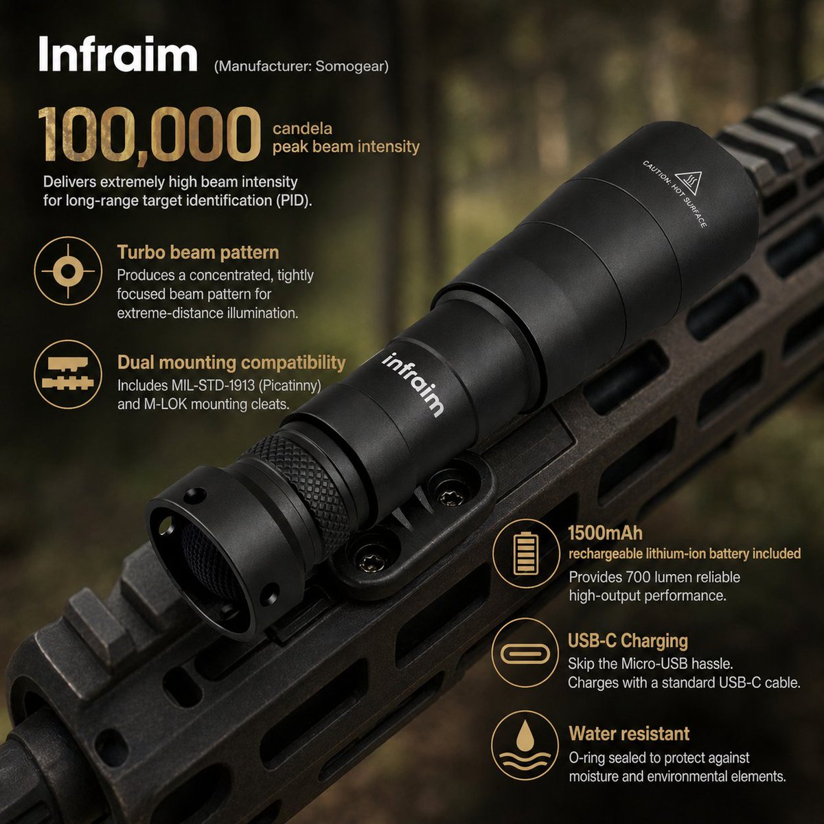 avery_case32650's tweet photo. TB340
#WeaponLight #HighCandela #100000Candela #TacticalGear #Flashlight #RifleLight #somogear #infraim https://t.co/eLvnrx2QjM