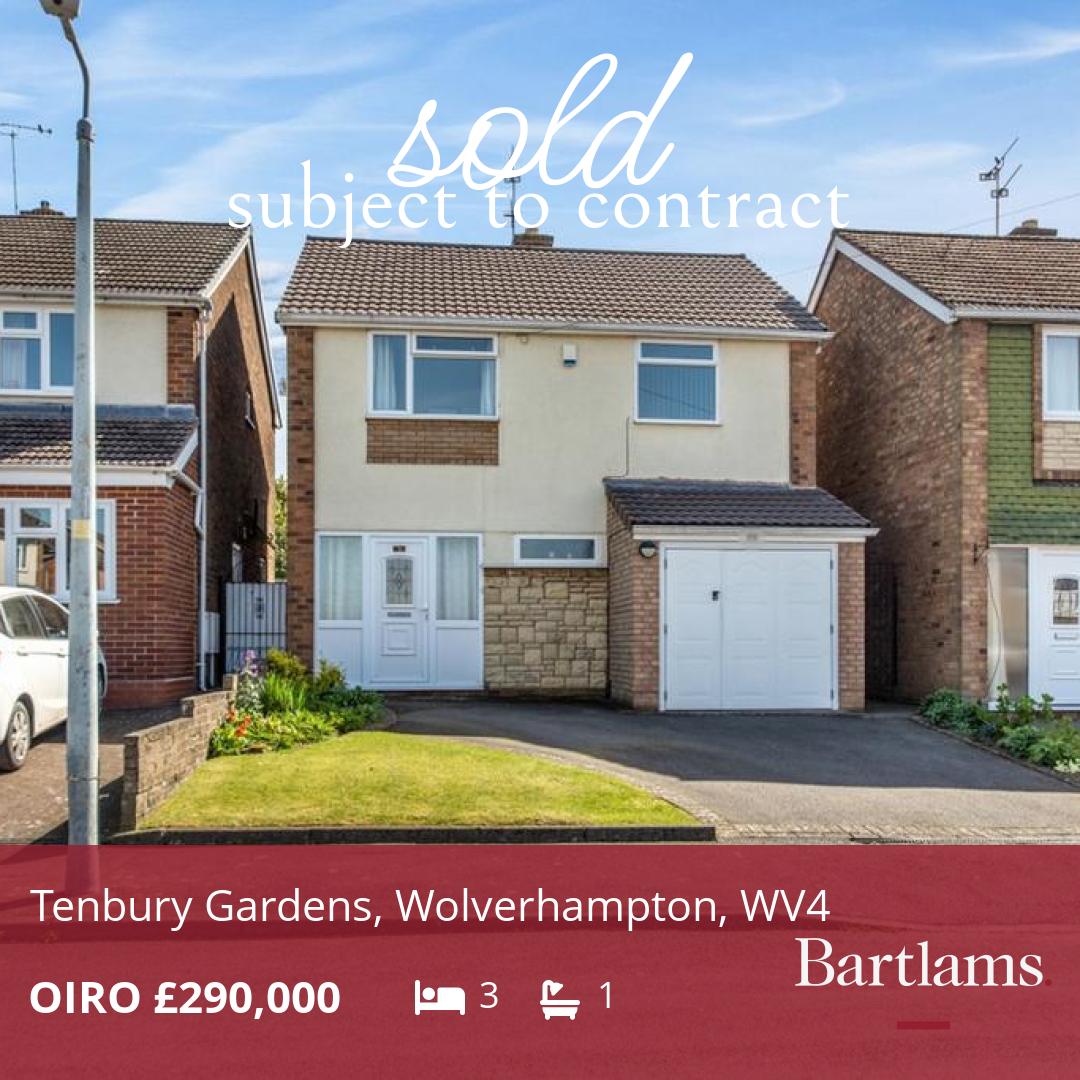 BartlamsSales's tweet image. SOLD subject to contract
Tenbury Gardens, Wolverhampton, WV4

Considering selling your home too? 
Contact our team, we'd be delighted to help you move:
Tel: 01902 894141
Email: wombourne@bartlams.co.uk

#Wolverhampton #SOLD #SSTC #Bartlams