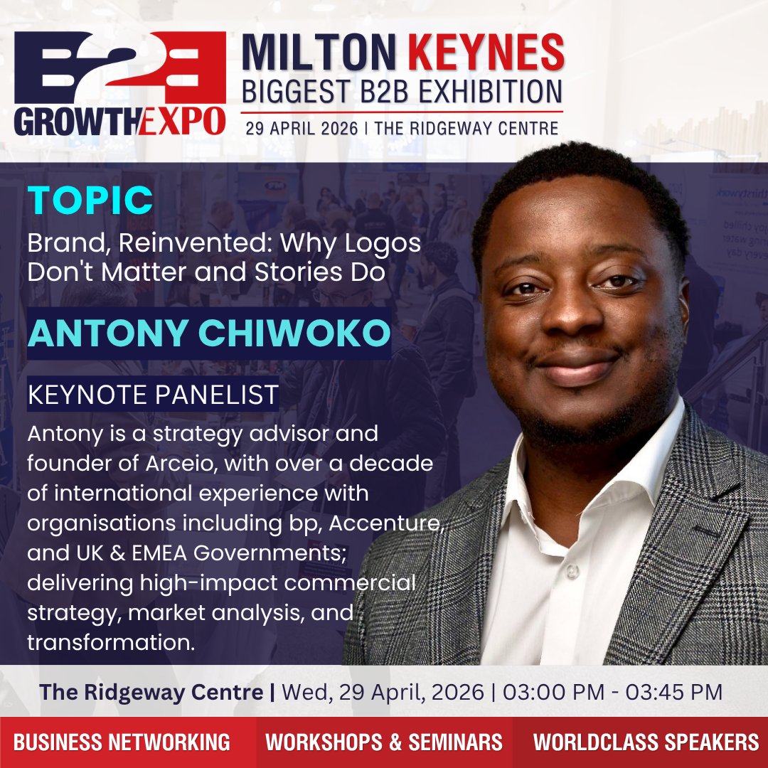 B2BGrowthExpo's tweet image. Join us at the Milton Keynes B2B Growth Expo! 🎤✨

🗣 Speaker: Antony Chiwoko, Managing Director at Arceio 
📅 Date: 29 April, 2026
📍 Venue: The Ridgeway Centre, Wolverton, England

Check the comments to secure your tickets now.
#MiltonKeynesB2BGrowthExpo #Exhibition