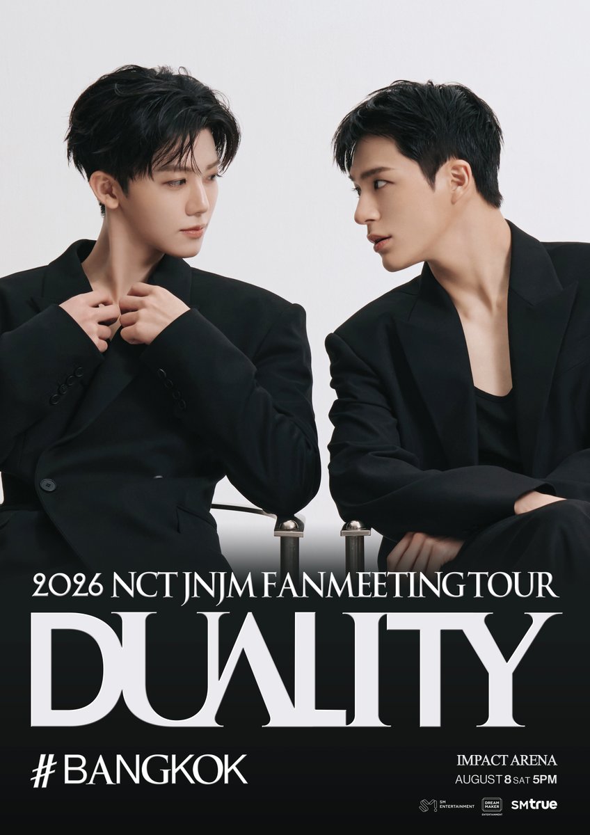 SM True จับคู่การรวมตัวที่ดีที่สุดในทุกด้าน JENO 🐶 และ JAEMIN 🐰 มาโปรยเสน่ห์มัดใจแฟนคลับชาวไทย 🇹🇭
⠀
💚 NCT JNJM 💚 กับทัวร์แฟนมีตติ้งครั้งแรกของทั้ง 2 สมาชิก ที่ผนึกกำลังนำเสนอช่วงเวลาอันแสนพิเศษ ผ่านการแสดงหลากหลายเวที รวมถึงสเตจเพลงเดบิวต์ยูนิตจากมินิอัลบั้มแรก ‘BOTH SIDES’