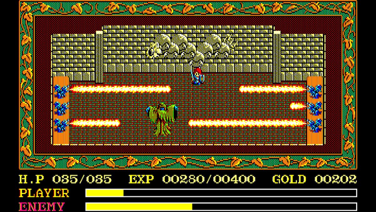 project_egg's tweet photo. 【ファルコムGWセール15%オフ！】『イース PC-8801mkIISR（日本ファルコム）』Nintendo Switchで好評配信中！
現在も続く人気アクションRPGタイトルの記念すべき第一作目。
赤毛の冒険家アドルとなり、“半キャラずらし”をマスターして、エステリアの国を冒険しよう！
#EGGコンソール
https://t.co/xqIaXzVUe9