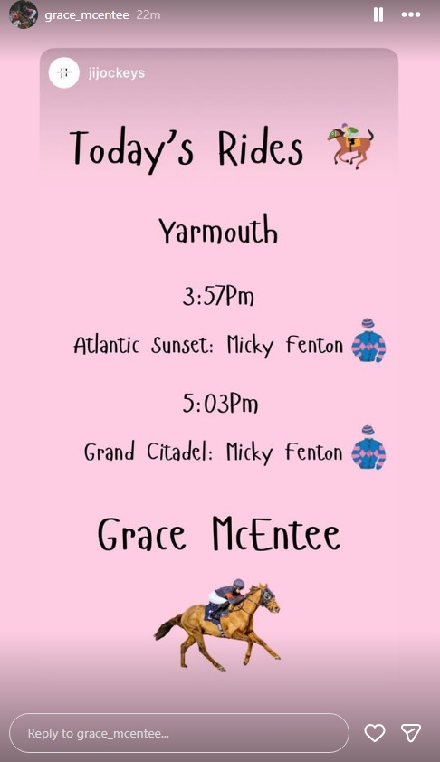 rebelsart's tweet image. Grace Mcentee @GraceMcentee entries‼️
Tuesday at Yarmouth @GTYarmouthRaces🏇🇬🇧
Good luck always‼️🤞💪
#goodluck #Yarmouth #HorseRacing #winners @Simysimo @NeilTho02681313 @titchy34 @chipexpress @ConchitaMTurf @akira96643563 @Racingdauber #theflatisback @philmcentee1