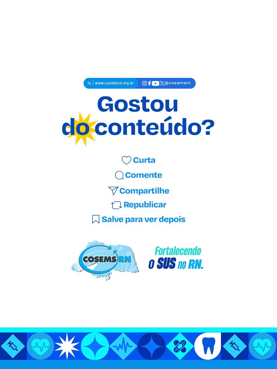 […] diante da sobrecarga financeira enfrentada pelos municípios. 📲 Mais informações cosemsrn.org.br/noticia/cosems….
#FortalecendoOSUSNoRN