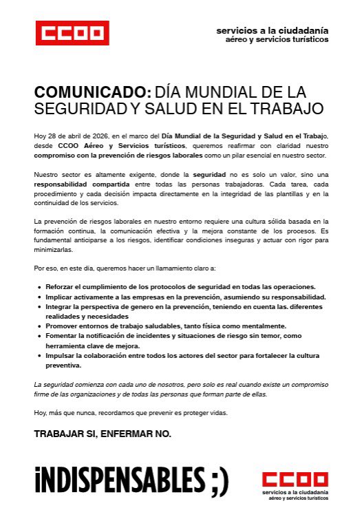 CCOO VECISA tweet media