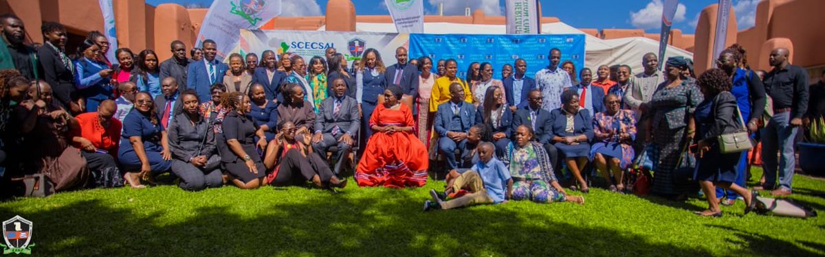 SCECSAL's tweet photo. Group photograph with delegates from the different countries after the official opening of the XXVII SCECSAL by Dr. W.K. Mutale Nalumango, the Vice President of the Republic of Zambia https://t.co/IqXUiFoZ79