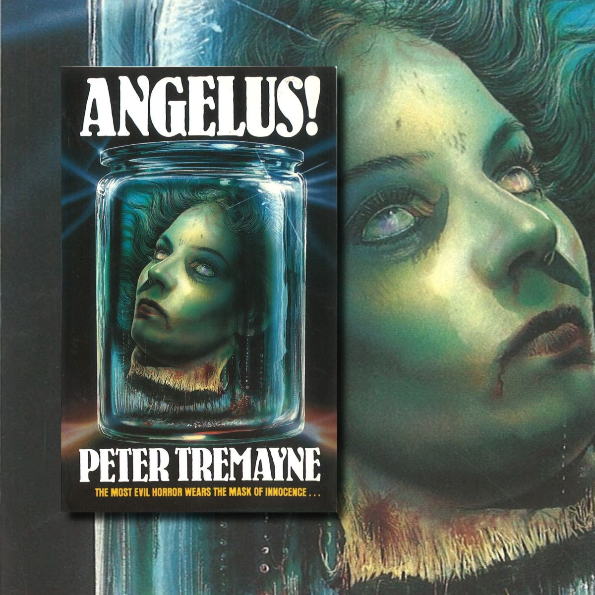 HorrorPaperback's tweet image. The 1985 Panther edition of Angelus! by Peter Tremayne. I think the cover is by Steve Crisp.

#horror #horrorart #horrorcommunity #horrorfam