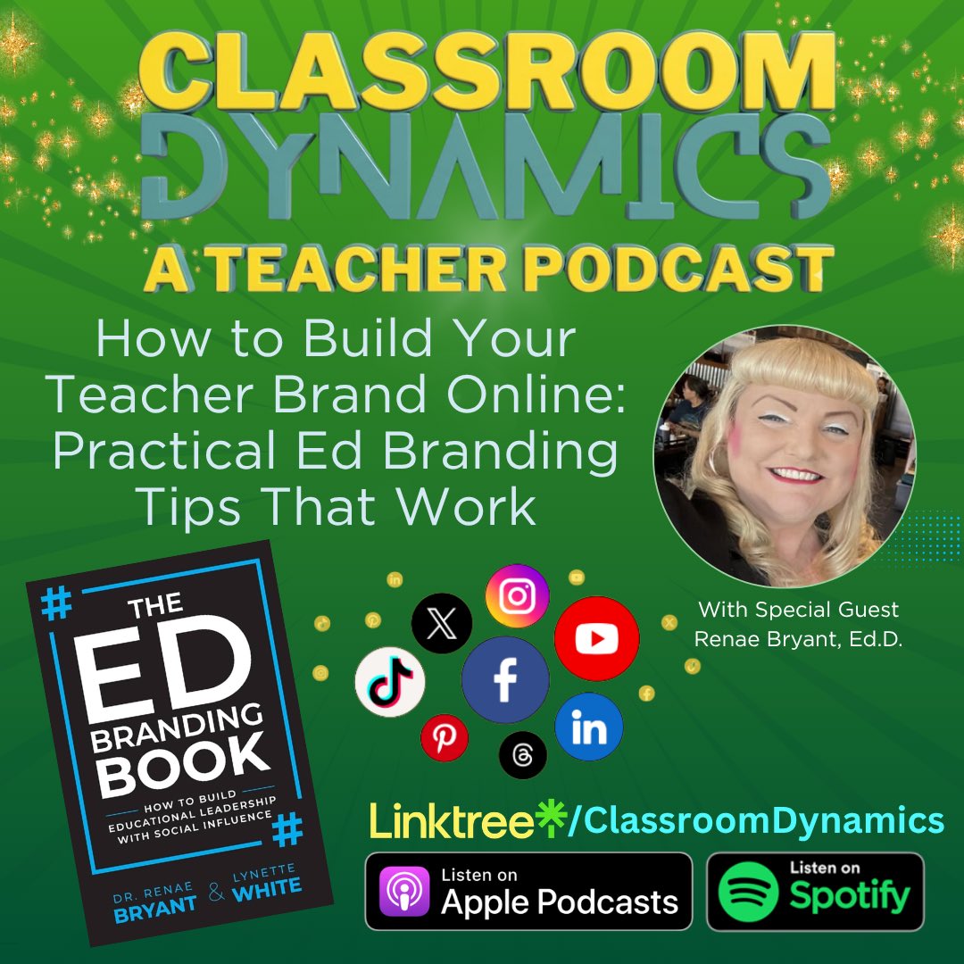 ClassDynamics's tweet photo. If you’re not telling your school’s story, someone else is.

🎙️ New episode: build your teacher brand + amplify your impact.

🎧 Listen now: https://t.co/uE8m4rtH7F

#education #teachers #edchat #teacherlife #edutwitter #edlife https://t.co/R3O8aCIAhC