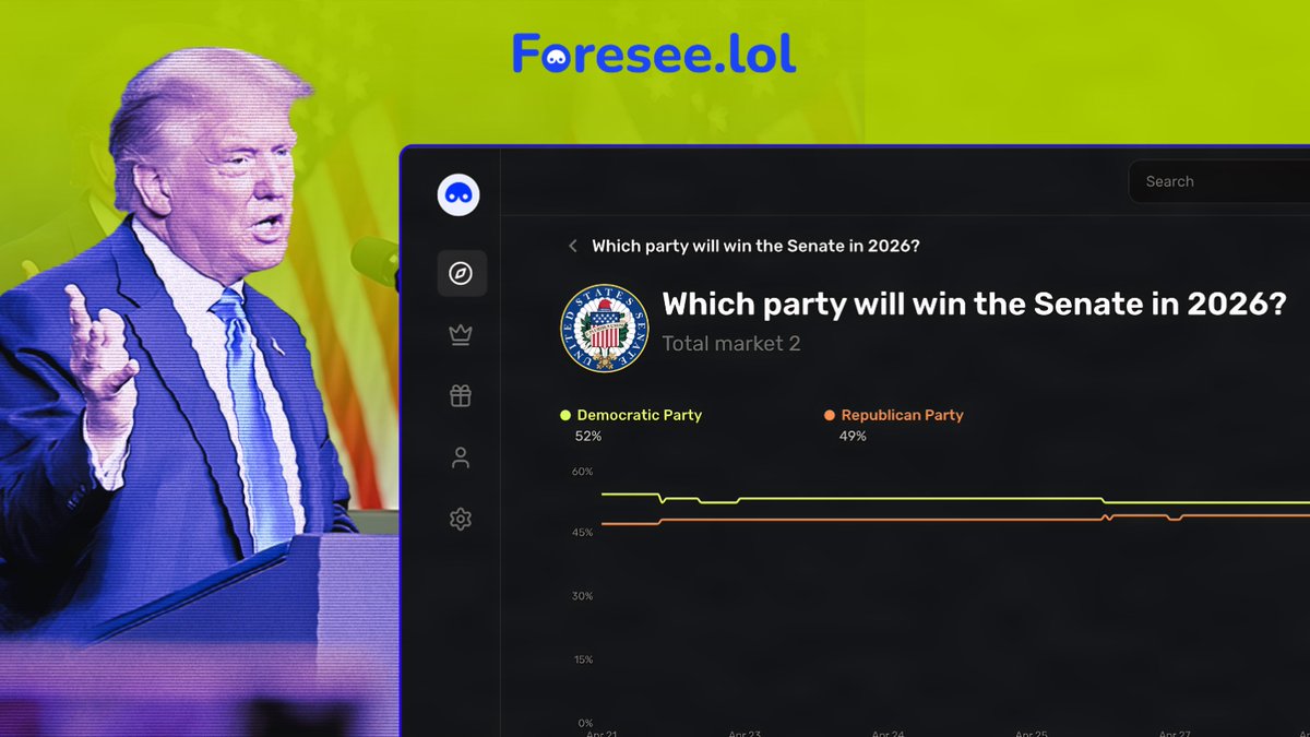 Foresee.lol | Prediction on Solana tweet media