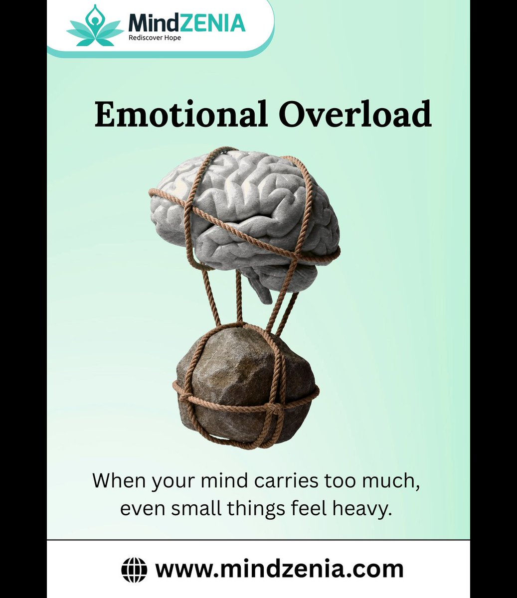 mindzenia's tweet photo. Feeling emotionally overwhelmed? @mindzenia  helps you find peace, balance &amp; mental clarity. Start your healing journey today 
.
🔗www.mindzenia,com
.
☎️ Call at: +91 9460548405
.
Official Gmail ID: hope@mindzenia.com
.
#MentalHealth #EmotionalOverload #MindCare #SelfCareMatters https://t.co/9zDmeqr6Sf