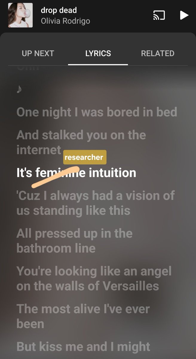 ไม่ได้เกี่ยวกับกำลังตามจีบใคร but trust me, I'm the researcher