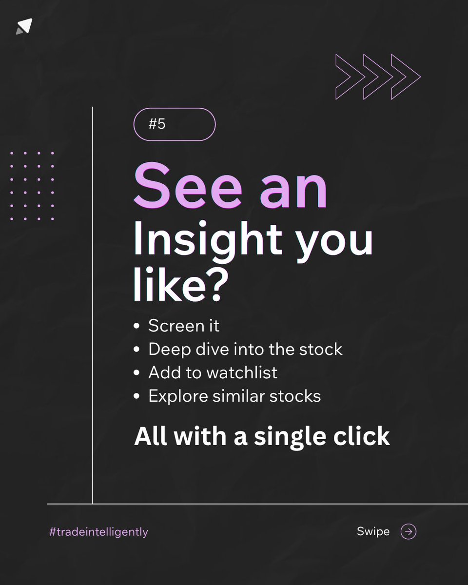 tradomateOne's tweet image. Your next trade idea shouldn't take 10 tabs to find. One Page is all you need - Insights page on Tradomate.

Part - 2

#tradomate #Insights #breakout #momentum #reversal #trading #stocks #NSE #Nifty