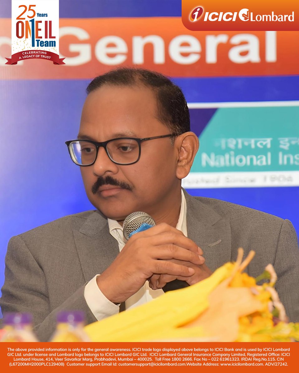 ICICILombard's tweet photo. At the annual State Level Insurance Committee (SLIC) Meeting in Bihar, ICICI Lombard reaffirmed its commitment to expanding insurance awareness and strengthening financial protection across the state.

Senior stakeholders from IRDAI, Finance Department, BRLPS and Marketing participated in the meeting -
• Mr. K. Srinivas, DGM – IRDAI
• Mr. Ameer Hassan, Manager – IRDAI
• Mr. Sarat Yadav, Head – Emerging Markets, ICICI Lombard
• Ms. Sheena Kapoor, Head – Marketing, Corporate Communications & CSR, ICICI Lombard
• Mr. Rajeshwar Prasad Rajjak, Finance Department – Govt. of Bihar
• Mr. Warish Equbal, Representative – BRLPS (JEEVIKA), participated in the meeting.

As the lead insurer for non-life insurance under the State Insurance Plan, ICICI Lombard continues to work closely with the regulator and partners to deepen insurance penetration, bridge protection gaps, and support Bihar’s inclusive growth journey.

By combining outreach, innovation, and community-focused interventions, the company continues to contribute to a more secure, informed, and resilient Bihar.