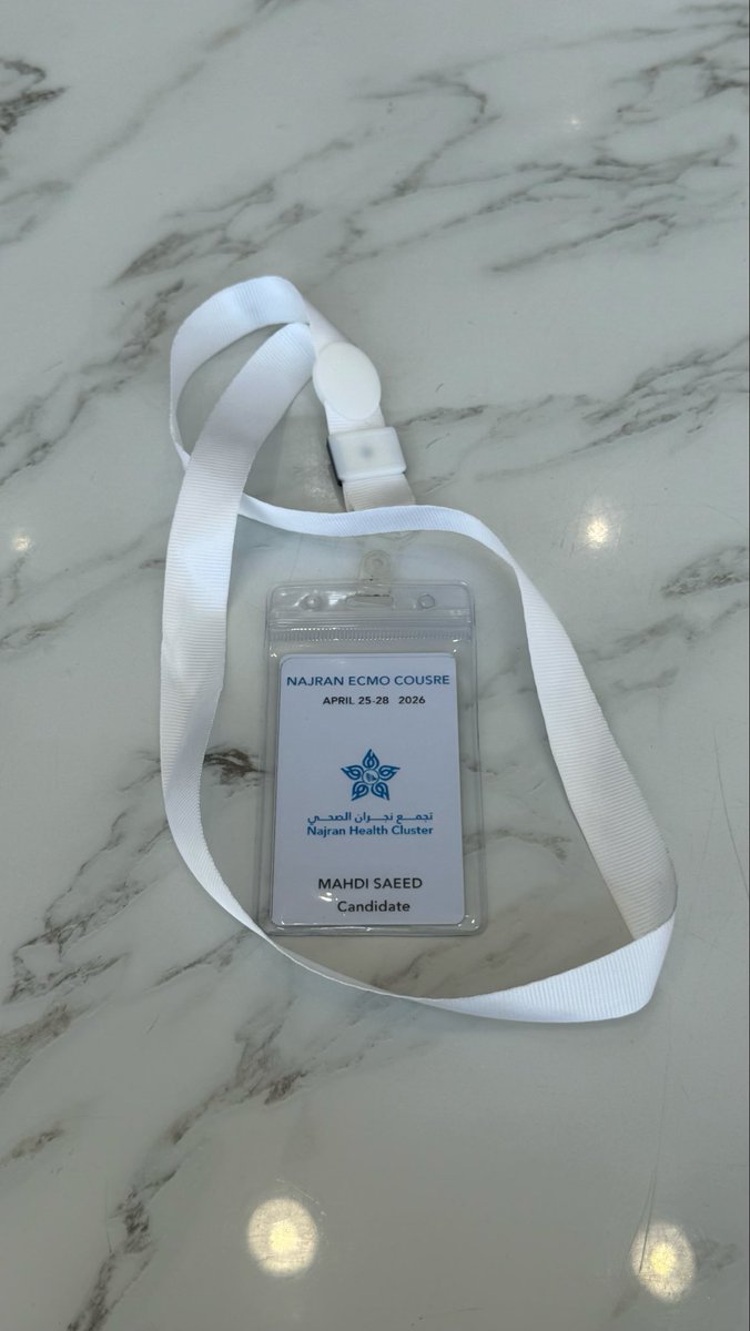 h0dei's tweet photo. Proud to have attended the ELSO-Endorsed Najran ECMO Course at Najran Health Cluster, intensive course built on internationally recognized standards in extracorporeal life support.
#تجمع_نجران_الصحي #ECMO #ELSO https://t.co/95PhAHe4So