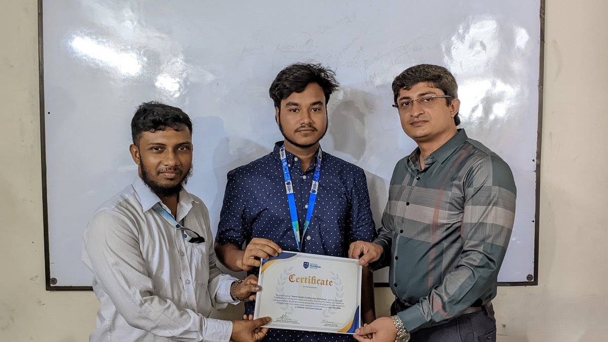 DaffodilTe603's tweet image. World Health &amp;amp; Safety Day উপলক্ষে DTI Architecture Dept. আয়োজন করেছে “Safe Steps for a Better Tomorrow” ওয়ার্কশপ। 🏗️
শিক্ষার্থীরা স্বাস্থ্য ও নিরাপত্তা বিষয়ে বাস্তবমুখী জ্ঞান অর্জন করেছে।
#DTI #HealthAndSafety #Workshop