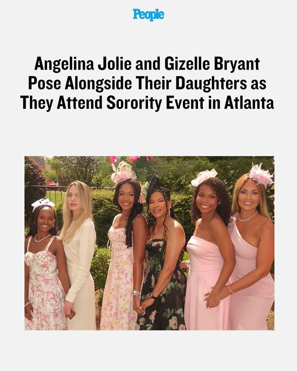 Angelina Jolie and Gizelle Bryant recently attended a mother-daughter brunch at Spelman College with their daughters Zahara and Angel. bit.ly/4uhDKDq

📷: Gizelle Bryant/instgram